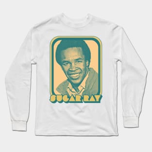 Sugar Ray Leonard  /// Retro Style Black Power Tribute Design Long Sleeve T-Shirt